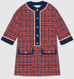 Tweed Check Tunic Dress