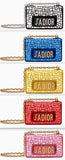 Mini J'adior Flap Bag - Black, Blue, Yellow, Red, Pink