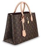 Flower Tote Monogram Handbag - Beige, Red or Black