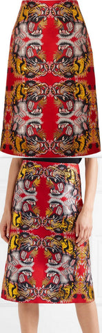 Print Jacquard Skirt