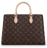 Flower Tote Monogram Handbag - Beige, Red or Black