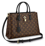 Flower Tote Monogram Handbag - Beige, Red or Black