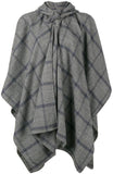 Windowpane Check Poncho