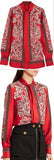 Paisley-Print Blouse, Red