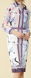 Printed Blouse & Skirt Set