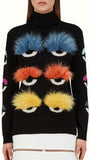 Bag Bugs Fur & Wool Turtleneck Sweater - DESIGNER INSPIRED FASHIONS