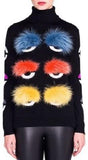 Bag Bugs Fur & Wool Turtleneck Sweater - DESIGNER INSPIRED FASHIONS