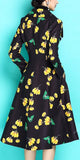 Floral Print Trench Coat