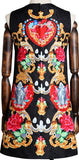 Embellished Jacquard Mini Dress