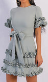 Ruffled Mini Dress