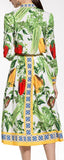 Vegetable Printed Blouse & Skirt Set