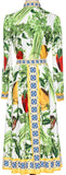 Vegetable Printed Blouse & Skirt Set