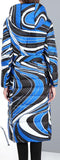 Psychedelic Print Hooded Puffer Coat