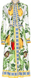 Vegetable Printed Blouse & Skirt Set