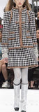 Houndstooth Tweed Jacket & Skirt Set
