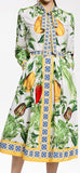 Vegetable Printed Blouse & Skirt Set