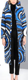 Psychedelic Print Hooded Puffer Coat