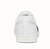 White Leather Monster Eye Sneakers - Silver or Gold
