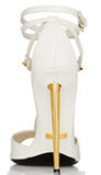 Leather T-Strap Sandals - White or Black