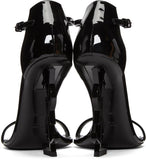 Black Patent Opyum Sandals
