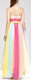 Rainbow Voile Gown