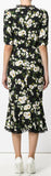Floral-Printed Lace-Trim Dress