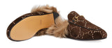 Princetown GG velvet slippers
