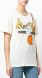 Logo T-shirt with Floral and Snake Print | DESIGNER INSPIRED FASHIONS