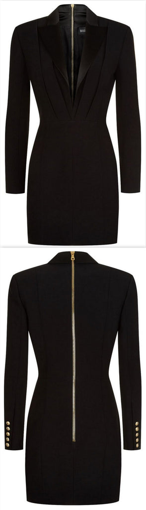 Black Jacket Mini Dress