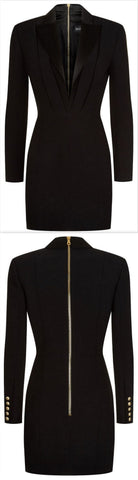 Black Jacket Mini Dress