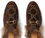 Princetown GG velvet slippers