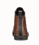 FF Logo Fabric High-Top Sneakers
