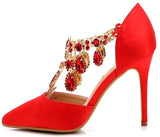 'Zullin' Satin Jeweled d‰۪Orsay Pumps