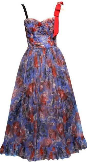 Floral Tulle Sleeveless Dress
