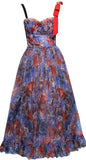 Floral Tulle Sleeveless Dress