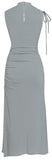 Ruched Side Midi Dress, Sage