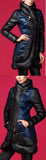 Bicolor Side-Zip Puffer Coat