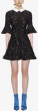 Black Sequin Embroidery Dress