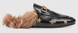Princetown Embroidered Leather Slipper