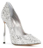 Glitter High-Heel Pumps - White, Red, Silver, Black or Multi/Gold