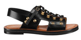 'Wildior' Black Leather Sandal