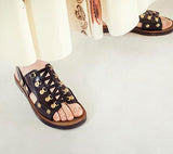 'Wildior' Black Leather Sandal