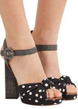 Polka Dot Sandals - White or Black