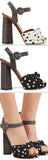 Polka Dot Sandals - White or Black
