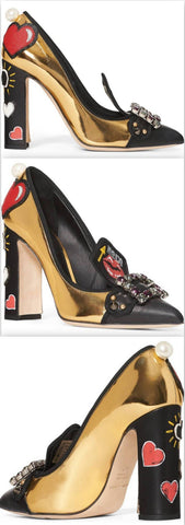 Embellished Buckle Pump