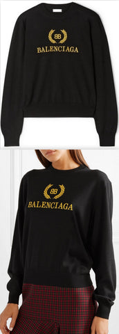 Embroidered Logo Sweater