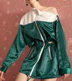Zip Satin Jacket