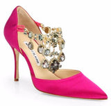 'Zullin' Satin Jeweled d‰۪Orsay Pumps