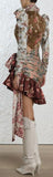 Tempest Tucked Contour Mini Floral Dress
