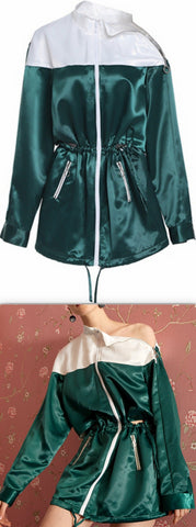 Zip Satin Jacket